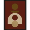 Urban Cotton Schilderijen^Art Print 4 Red Forma