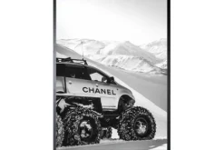 Luxe Framing Art Schilderijen^Art Print Chanel Sneeuwtruck FA-100