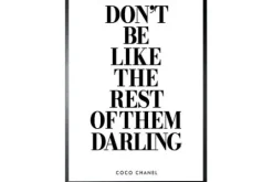 Luxe Framing Art Schilderijen^Art Print Coco Quote FA-108