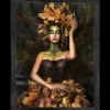 Discount Luxe Framing Art Art Print Herfstvrouw SHI-399