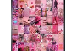 Luxe Framing Art Schilderijen^Art Print Roze Collage COLL-08