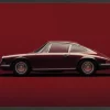Urban Cotton Schilderijen^Art Print Vintage Porsche Red