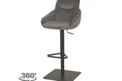 Best Label51 Barkruk Antraciet Cosmo DX-74.017 Beauty