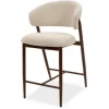 Studio Japandi Barkrukken^Barkruk Beige Walnut Asento