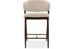 Studio Japandi Barkrukken^Barkruk Beige Walnut Asento