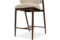 Studio Japandi Barkrukken^Barkruk Beige Walnut Asento