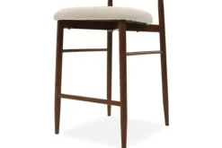 Studio Japandi Barkrukken^Barkruk Beige Walnut Kumo