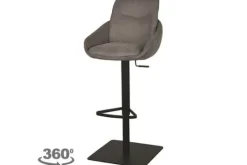 Label51 Barkruk Taupe Micro Suede DX-74.009 Beauty