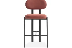 Kaizen Design Barkrukken^Barkruk Wave Burned Orange - Black Rivano