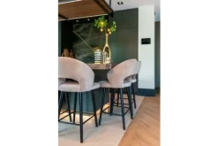 Best Richmond Interiors Barstoel 211071 Khaki Velvet Savoy