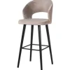 Richmond Interiors Barkrukken^Barstoel 211070 Khaki Velvet Savoy