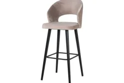 Richmond Interiors Barkrukken^Barstoel 211070 Khaki Velvet Savoy