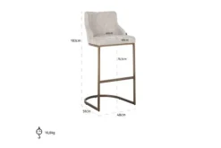 Clearance Richmond Interiors Barstoel 211185 Natural Renegade Bolton