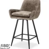 Clearance Richmond Interiors Barstoel 212408 Stone Chenille Linsey