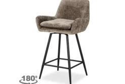 Clearance Richmond Interiors Barstoel 212408 Stone Chenille Linsey