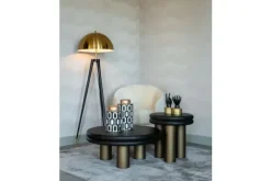 Hot Richmond Interiors Bijzettafel black rustic 210871 Macaron