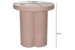 Hot Livingfurn Bijzettafel Vintage Pink Noa