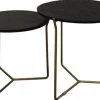 Livingfurn Salontafels^Bijzettafelset black brass Mason