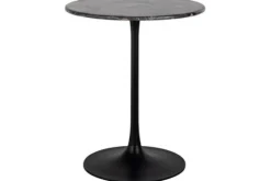 Outlet Richmond Interiors Bistrotafel 211927 zwart rond Carlten