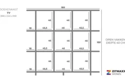 Outlet Eleonora Meubelen Boekenkast 96222 Ty