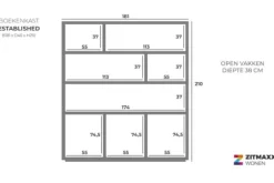 Online van Dijk Furniture Boekenkast Established