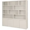 Castiq Vakkenkasten|Boekenkasten^Boekenkast greige Velori