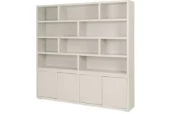 Castiq Vakkenkasten|Boekenkasten^Boekenkast greige Velori