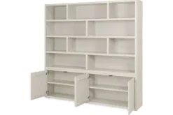 Castiq Vakkenkasten|Boekenkasten^Boekenkast greige Velori