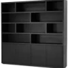 Castiq Vakkenkasten|Boekenkasten^Boekenkast zwart Velori