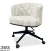 Online Richmond Interiors Draaifauteuil 213323 Beige Graffic Rochenne