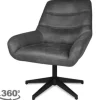 Olijk Draaifauteuils^Draaifauteuil - Chicago Antracite Toma