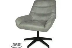 Discount Olijk Draaifauteuil - Chicago Grey Toma