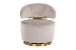Richmond Interiors Ronde Fauteuils|Draaifauteuils^Draaifauteuil 210846 Khaki Velvet  Maxime