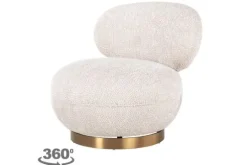Clearance Richmond Interiors Draaifauteuil 212215 Lovely Cream Jace