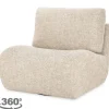Eleonora Meubelen Draaifauteuils^Draaifauteuil 96304 taupe Lucia