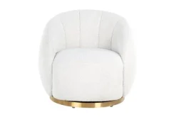 Richmond Interiors Ronde Fauteuils|Draaifauteuils^Draaifauteuil 210713 White Bouclé Jago