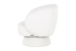 Richmond Interiors Ronde Fauteuils|Draaifauteuils^Draaifauteuil 211089 White Furry  Senna