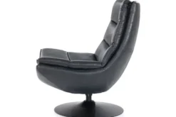 Sale Eleonora Meubelen Draaifauteuil - zwart boho leder | 95939 Sven