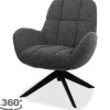 Online MySons Draaifauteuil Antraciet Elvis
