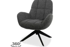 Online MySons Draaifauteuil Antraciet Elvis