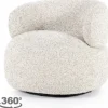 Online Eleonora Meubelen Draaifauteuil Beige 96107 Maeve