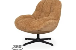 Label51 Draaifauteuils^Draaifauteuil Cognac WX-67.008 Huxley