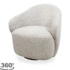 MySons Draaifauteuils^Draaifauteuil Ecru Jimi
