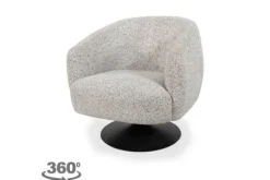 MySons Draaifauteuils^Draaifauteuil Ecru Louis