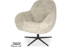 Outlet Living & Chill Draaifauteuil Fuzzy