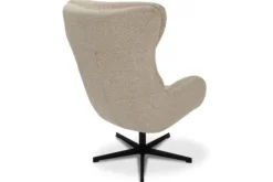 Clearance Draaifauteuil met hocker Naturel CH-73.051 Malmo