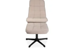 Label51 Draaifauteuils^Draaifauteuil met hocker Naturel CH-73.004 Alvar