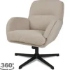 Draaifauteuils^Draaifauteuil Naturel CH-73.013 Moss