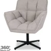 Ronde Fauteuils|Draaifauteuils^Draaifauteuil Naturel IH-50.203 Ian