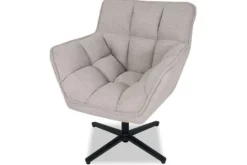 Ronde Fauteuils|Draaifauteuils^Draaifauteuil Naturel IH-50.203 Ian